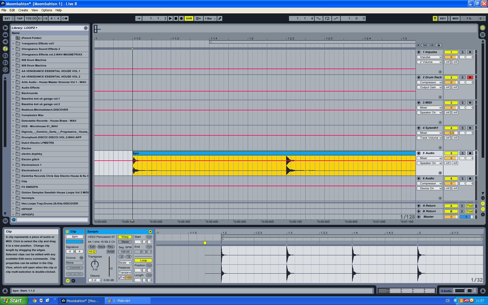 tady jsem clip zkratil a u zvuku jako by se najednou snizil attack